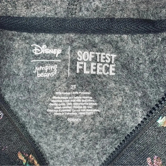 Disney Jumping Beans Metallic Minnie Mouse Softest Fleece Full Zip Hoodie 2T NWT - Picture 9 of 9